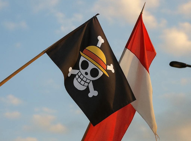 Polisi Awasi Pengibaran Bendera One Piece di Jakarta Pusat, Ini Penjelasannya